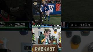 Tom Grossi Reacts to the Packers vs Giants Ending shorts NFL [upl. by Rena423]