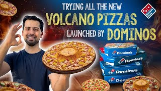 Rating All New Cheese Volcano 🌋 Pizza 🍕 By Dominos  Kya ye sahi mai acha hai bhi ya nhi 🍕 [upl. by Garvin83]