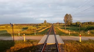 Piękne krajobrazy Podlasia i Suwalszczyzny z pociąu IC Podlasiak rearviev BiałystokSuwałki [upl. by Cailean279]