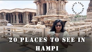 20 Places to see in Hampi  2 days travel guide with stay food and budget trending hampidiaries [upl. by Bianchi]