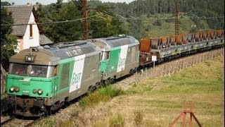 UM de BB 67400 fret sur la Ligne des Causses train de Coils [upl. by Cynara]