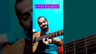 Gulabi Aankhen  Tune  Basic Guitar Lesson  Ramanuj Mishra  shorts [upl. by Avlis]