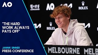 Jannik Sinner Press Conference  Australian Open 2024 Semifinal [upl. by Ateuqirne510]