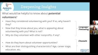 Nonprofit Marketing Education Webinar Series Achieving Volunteer Goals [upl. by Mayda]