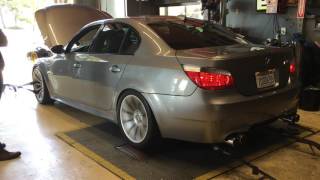 E60 M5 Dyno with Tubi Exhaust NonRumore [upl. by Mott]