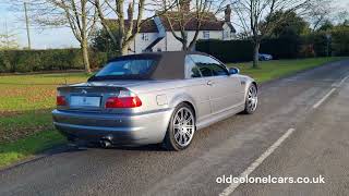 BMW E46 M3 Manual Convertible  83k Miles  Quick Walkaround  See oldcolonelcarscouk [upl. by Carbrey40]