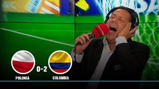 Polonia vs Colombia así narró El Cantante los dos goles de la Selección en el Mundial Sub20 [upl. by Gnak279]