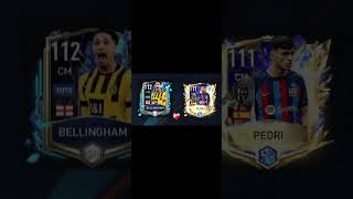 Pedri vs Bellingham FIFA mobile card battle fifamobileshorts [upl. by Htiekel315]