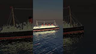 Minecraft RMS Aquitania  Sailing animation minecraft aquitania cunard titanic maritime [upl. by Ahsot886]