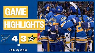 Game Highlights Blues 4 Stars 3 [upl. by John]