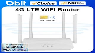 4G LTE WIFI Router 150Mbps 4 External Antennas Power Signal Booster Hotspot Review [upl. by Assenev]