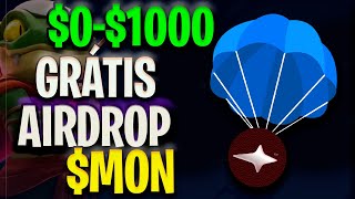 0 PARA 1000 GRÁTIS NOVO AIRDROP COM GRANDE POTENCIAL DE VALORIZAÇÃO [upl. by Lalage]