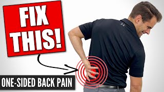 How To Fix Lower Back Pain On One Side Home Exercises [upl. by Casmey878]