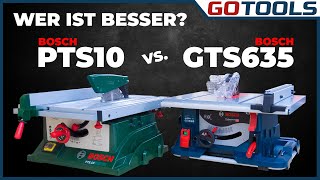 🔥 Tischkreissägen Bosch PTS10 grün vs Bosch GTS635 Professional  Wer ist besser  inkl Verlosung [upl. by Wagoner]