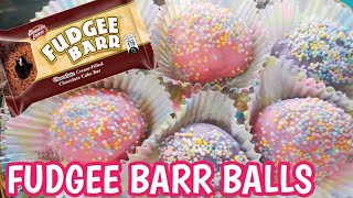 FUDGEE BARR CAKE BALLS I Fudgee Barr Recipe [upl. by Retlaw]