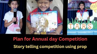 Annual day competition1st placeStory telling with proppreschool kannada [upl. by Nosnaj]