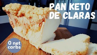 🥓🍓🥑 PAN CETOGENICO DE CLARAS  KETO  LOWCARB  CARNIVORA  SIN AZUCAR NI HARINA MARIA EMMERICH [upl. by Ativel]