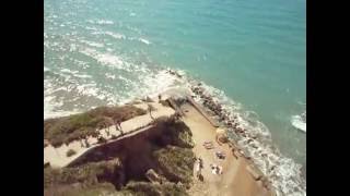 2016 Corfu  Peroulades  Logas Beach and 7th Heaven bar [upl. by Enimaj]