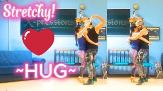 Bachata Stretchy HUG Improver Level bachata [upl. by Sihtam955]