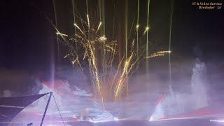 Laser amp Feuershow zum 21 Run Of Hope in Kronach [upl. by Akinas]