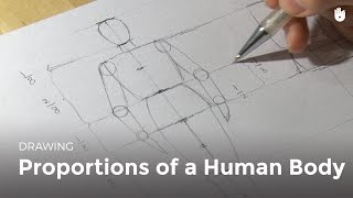 Learn how to draw easily Learn the human body proportions [upl. by Zerdna]