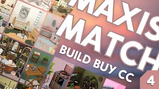 ★ BEST MAXIS MATCH CC PACKS PART 4 ★  BuildBuy CC overview  The Sims 4 including download links [upl. by Treble832]