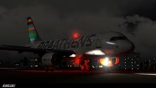 AEROFLY FS 4 A319  Ribeirao Preto Brazil Airport quotNight Cloudsquot [upl. by Nirro674]