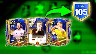 The Greatest Team Upgrade In FC Mobile History  All Max Ranked amp Trained  Road to 105 Continues [upl. by Zetnwahs]