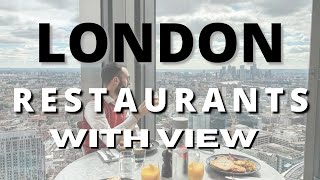 BEST LONDON RESTAURANTS WITH A VIEW 2024 [upl. by Annayar]