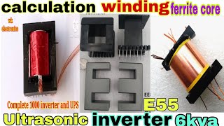 How to Winding Ferrite core transformer for inverter UPSinverter 1000 watt Pure sine wave [upl. by Arch]