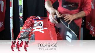 Swix How to Use The T014950 World Cup Ski Vise [upl. by Anilocin]