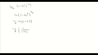 Differentiate loge12x212 with respect to x [upl. by Aldarcy880]