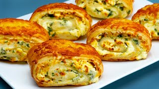 Easier than you think appetizer made from puff pastry and simple ingredients [upl. by Ardnalak]