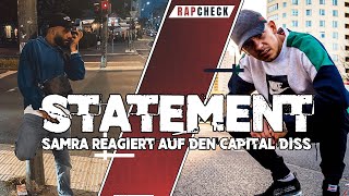 SAMRAs Statement zum CAPITAL BRA Diss [upl. by Oer]