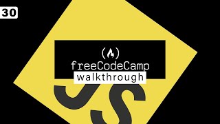 Free Code Camp Walkthrough 30  JavaScript  Palindrome Checker [upl. by Norha]