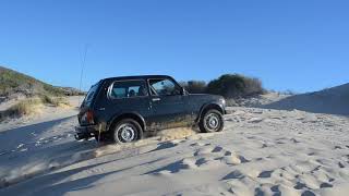 lada 4x4 niva VS sand dunes ain damous tunisia bizerte [upl. by Hilbert]