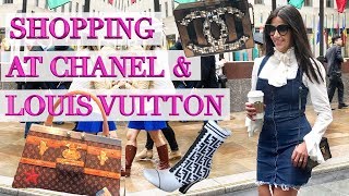 New York Luxury Vlog  Shopping at Chanel Louis Vuitton amp Gucci [upl. by Goer149]