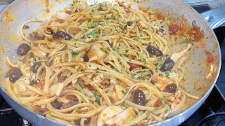 LINGUINE SEPPIOLINE E OLIVE [upl. by Nosydam]