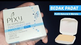 Review Bedak Padat Pixy Uv Itu Whitening Two Way Cake [upl. by Lenad]