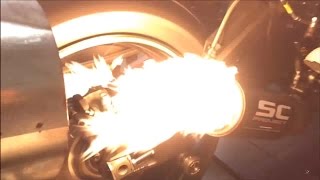 Motorcycle flamethrower Ninja H2 and more sportbikes exhaust compilation [upl. by Thelma]