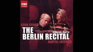 Bartók Solo Violin Sonata  The Berlin Recital Gidon Kremer [upl. by Garzon356]