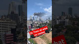 A UFO Sighting above the lotus tower in colombo Sri Lanka shorts foryou vfx [upl. by Helmut]