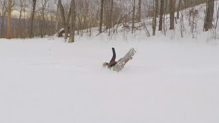 Crazy Snowboarder and Me  Catamount Mountain 031723 [upl. by Hsaka]