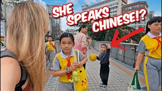 How do Chinese Kids React to Foreigners [upl. by Alitha]