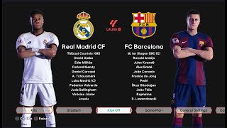 🔴 LIVE PES Gameplay Simulation  Real Madrid vs Barcelona II محاكاة اللعب II ريال مدريد ضد برشلونة [upl. by Id251]