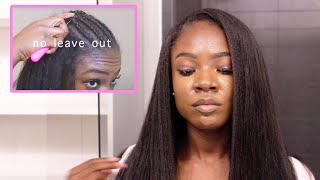 How to Do A Sew In With ZERO LEAVE OUT UNDETECTABLE Crochet Method [upl. by Adien170]