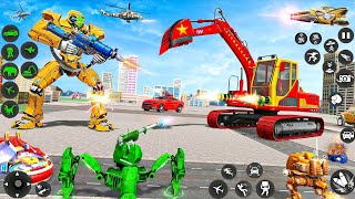 Monster Crane Robot Car Transformation Simulator  Robot Car Transformation 3D  Android Gameplay [upl. by Russom]