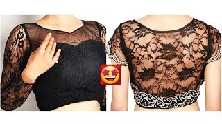 Beautiful Saree blouse designs 👌👌 Know the best blouse trends [upl. by Yerocaj]