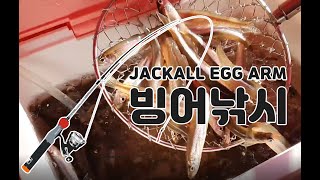 2021 EP1 JACKALL EGG ARM 로드로 빙어 낚시 즐기기 [upl. by Eimmas]