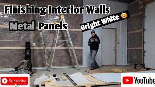 Finishing Interior Walls With Steel Panels [upl. by Lyrred]